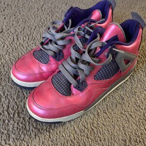 Pink Air Jordan Women's Low-Top 4s sz 38.5 US 8